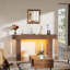63" Console Table With 3 Storage Drawers And Led Light, Long Wooden Farmhouse Sofa Table For Entryway Or Hallway