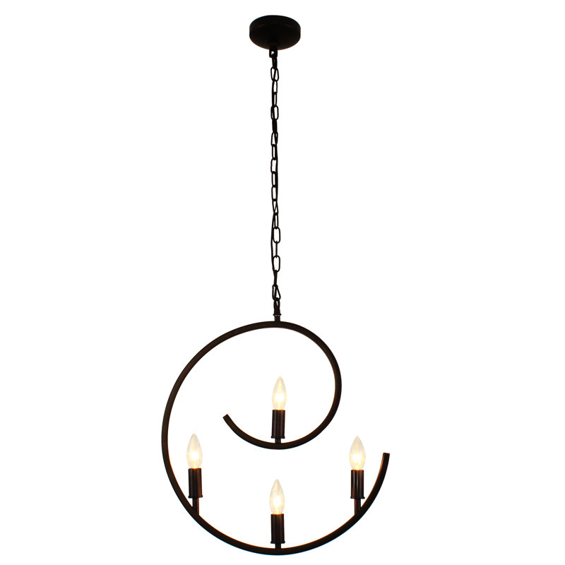 Luminaire suspendu géométrique 4 lumières unique Marblehead