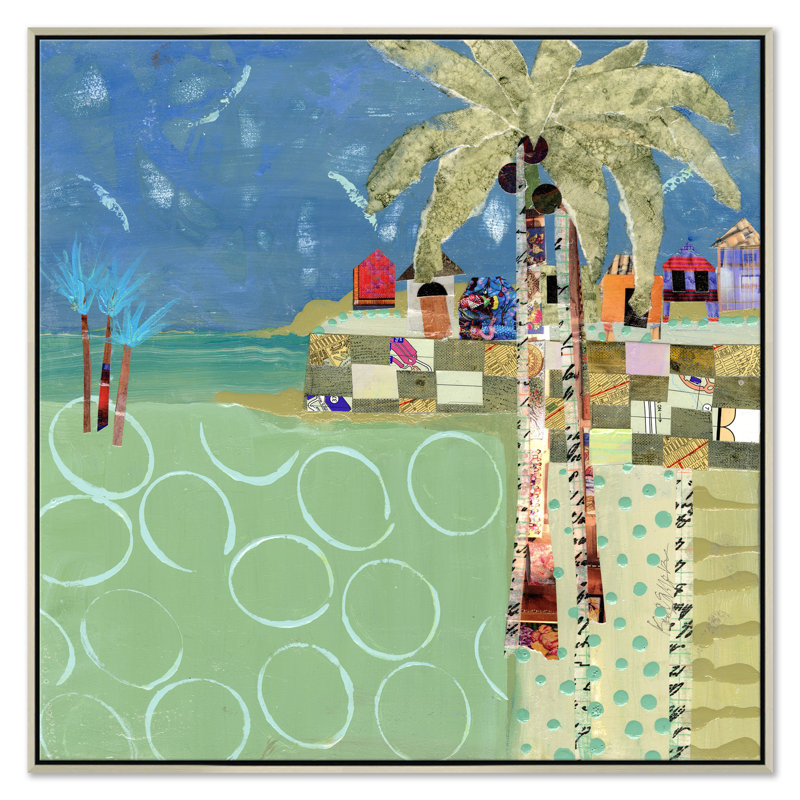 Cabanas Print by Jill Krasner Soicher Marin, Silver Framed