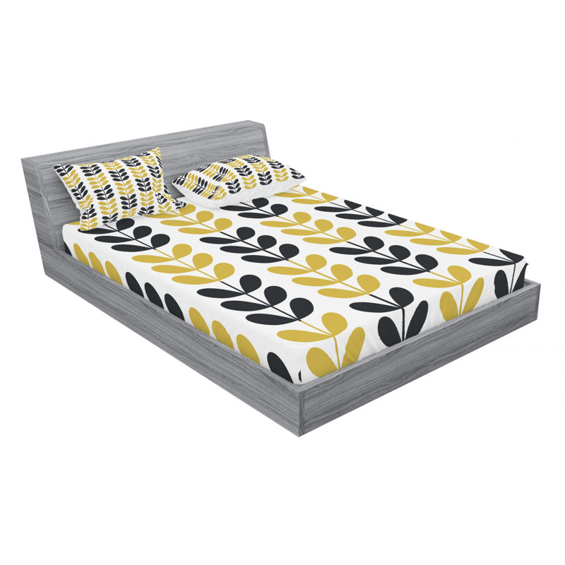 Microfiber Sheet Set, Queen Sheet Set with Fitted Sheet