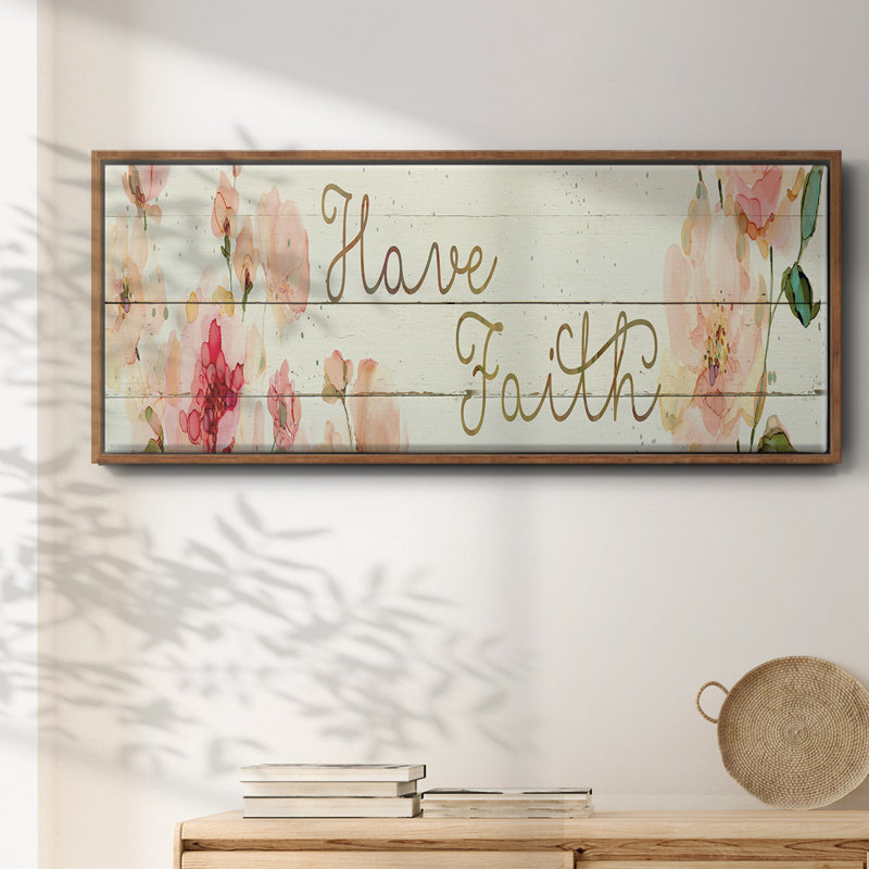 «Have Faith», toile encadrée, H 12 po x l 30 po