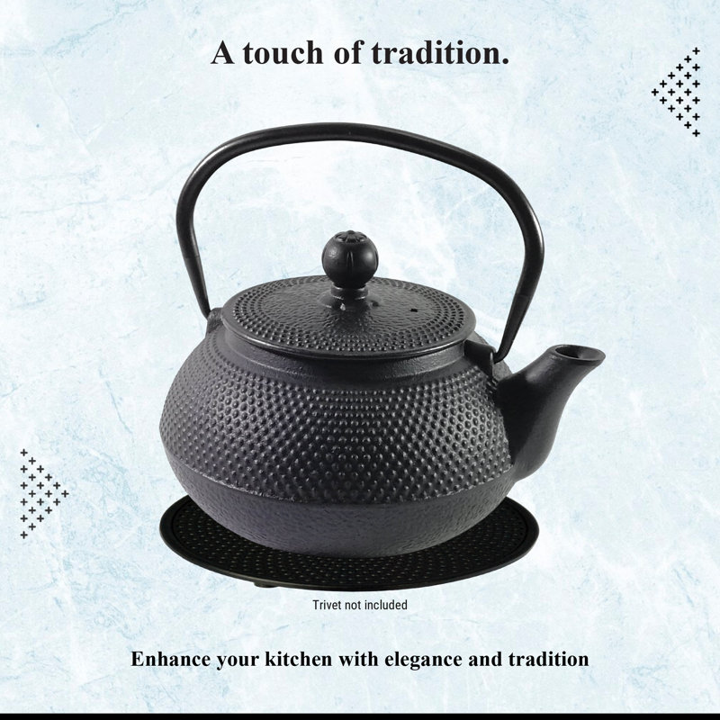 Buckingham Japanese Cast Iron Teapot Tetsubin Hobnail Design
