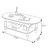 Solid wood coffee table with retro design-123430267