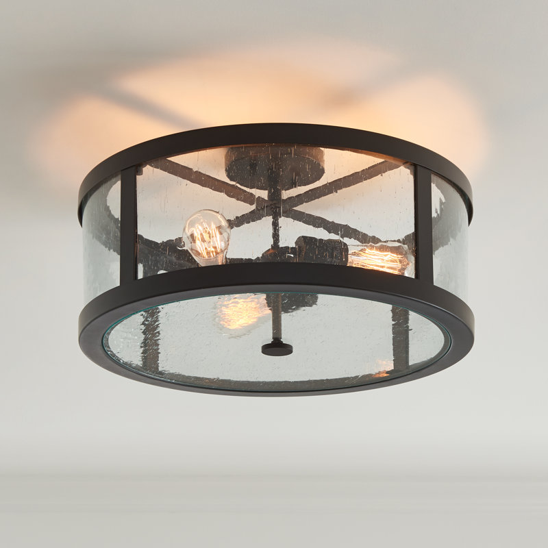 Harrow 3 - Light Semi Flush Mount, Oil Rubbed Bronze
