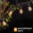 48FT 15-Bulb Solar-Powered Outdoor Standard String Lights, Shatterproof, Weatherproof, Dusk to Dawn On/Off