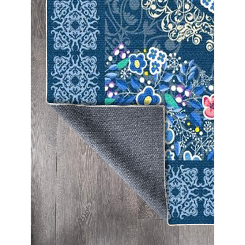 Tapis en coton Dayanara, Tapis de couloir 5 pi 3 po x 11 pi 6 po