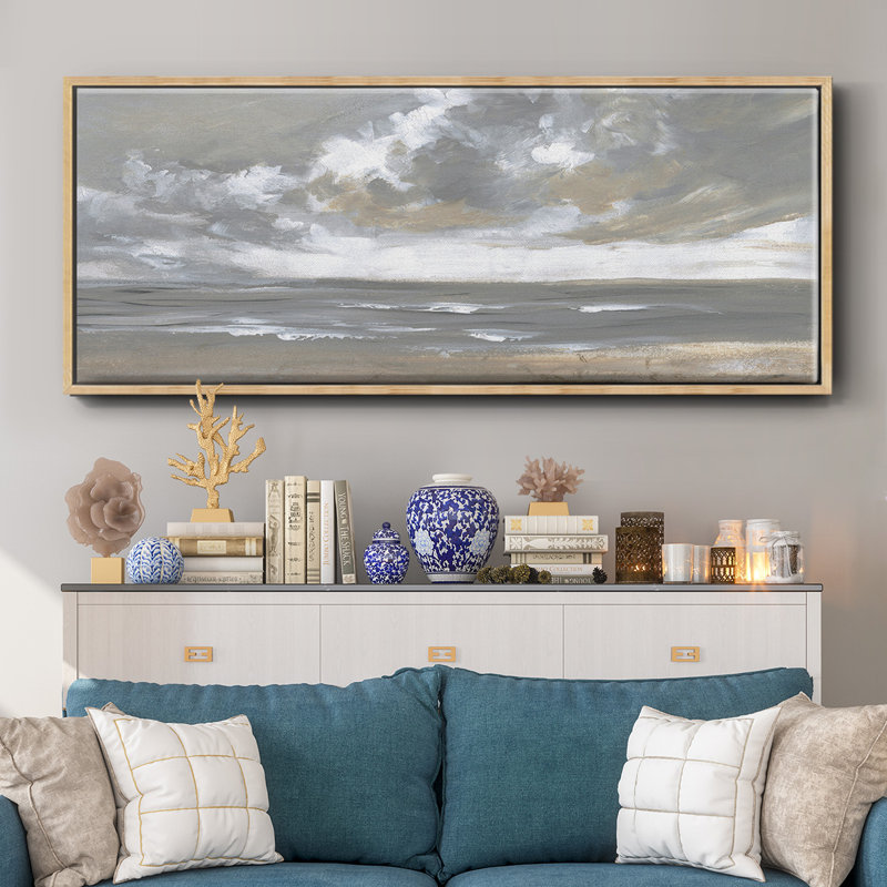 Windswept, reproduction d'art sur toile, H 8 po x l 20 po x P 1,5 po, Naturel