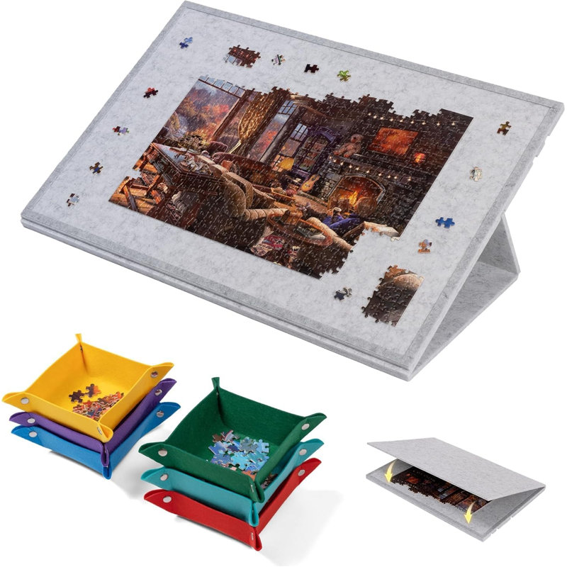Tilting Jigsaw Puzzle Board HKFUYULINTECHLIMITED 4 Player Wool / Felt Puzzle/Brainteaser