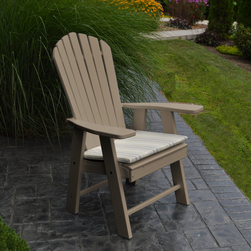 Chaise Adirondack verticale en plastique Stalham, Bois patiné