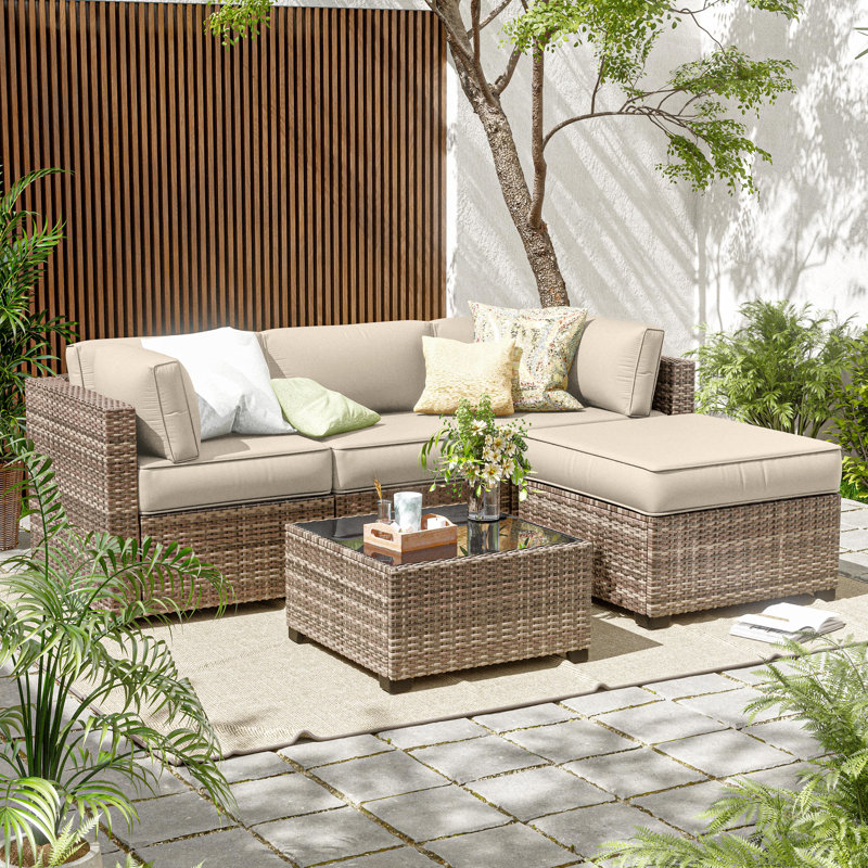 9 Pcs Outdoor Cushion Slipcovers All-Weather Patio Cushion Covers For Outdoor Furniture, Covers Only, Ivory