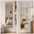 47.05-inch full-length mirror with an aluminum alloy frame; can be hung over a door or mounted on a wall—ideal for bedrooms, living rooms, and other spaces.