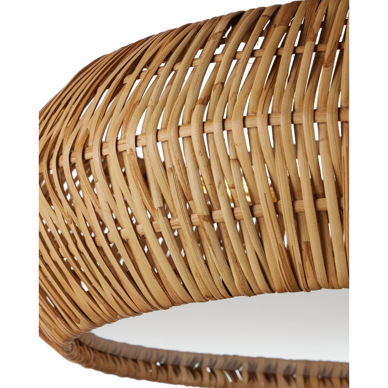 Antibes 3 - Light Semi Flush Mount, Natural, Khaki