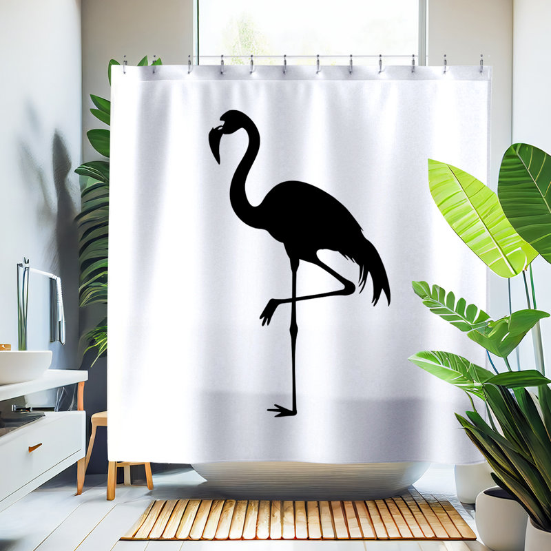 Rideau de douche Anilla Flamingo