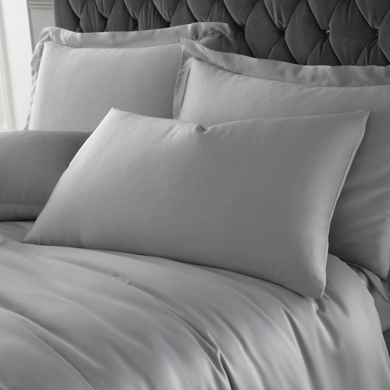 Silky Soft Satin Standard Pillowcase, Silver