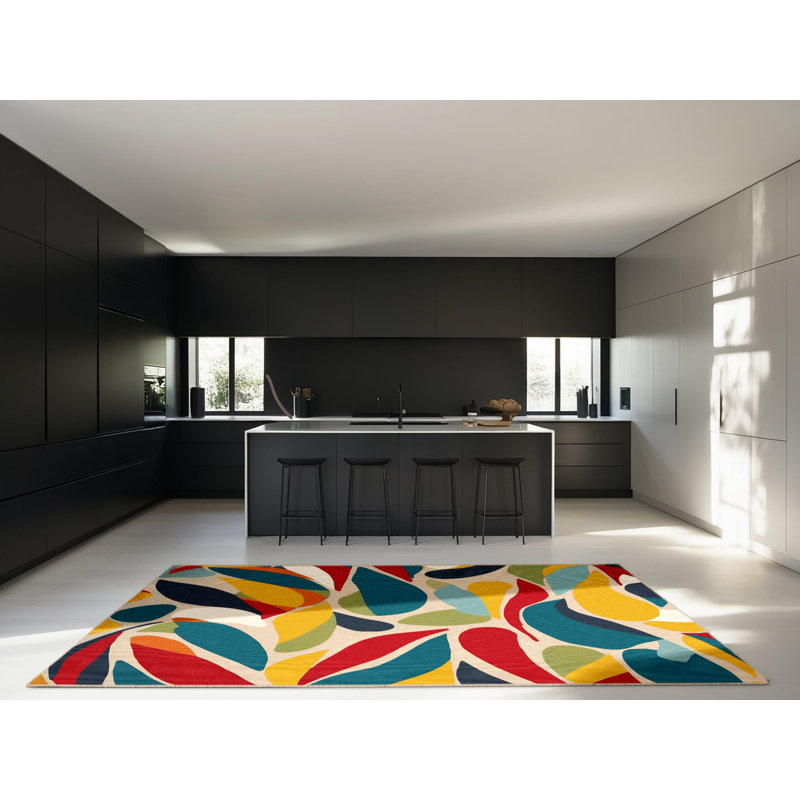 Quirky Spin Rug, Rectangle 5' x 8'