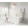 67 Inch Bathtub in Glossy White with Trim