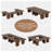 6.56FT Rectangle Conference Table, 78.74" Meeting Table With Double Base, Modular Seminar Table-1933380993