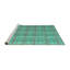 Tapis turquoise lavable à la machine Abstract 5356-1322337038