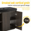 Meuble-lavabo autoportant en chêne fumé GALAN60F-494207141-494207146