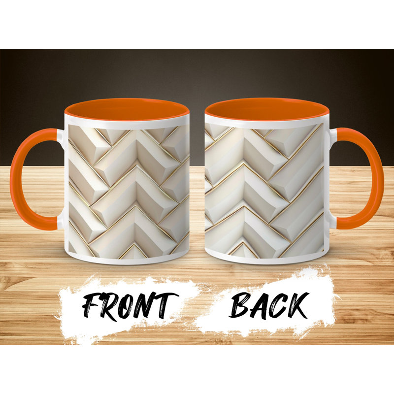 Ceramic Coffee Mug, Orange