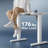 35" Electric Height Adjustable Standing Desk with Lockable Wheels