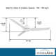 54" Java 3-Blade Propeller Ceiling Fan with Remote Control