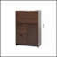 Armoire de bureau pliante peu encombrante avec tiroir de rangement et tablettes, parfaite pour la maison, le bureau et le dortoir