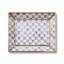Violet Check Small Glass Tray