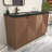 Monterey 59" Inch Freestanding Bathroom Vanity + Reinforced Black Acrylic Left Sink-1173910622-1142136320