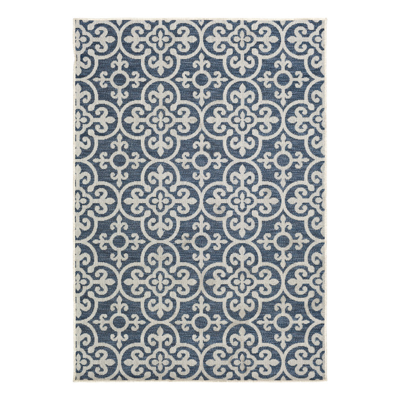 Tapis bleu Lark Manor ™ Giesa, Rectangle 7 pi 10 po x 9 pi 10 po