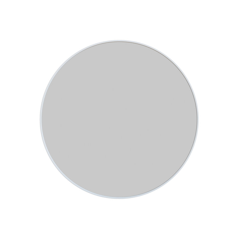 Modern & Contemporary Bathroom/Vanity Mirror, White, 24" x 24"