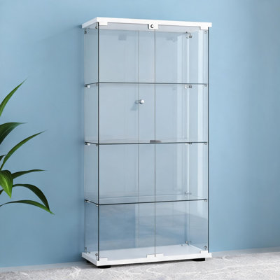 Vitrine sur pied en verre trempé Clean