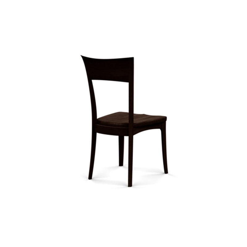 Ingrid Wood Seat Side Chair, Smoke Cherry