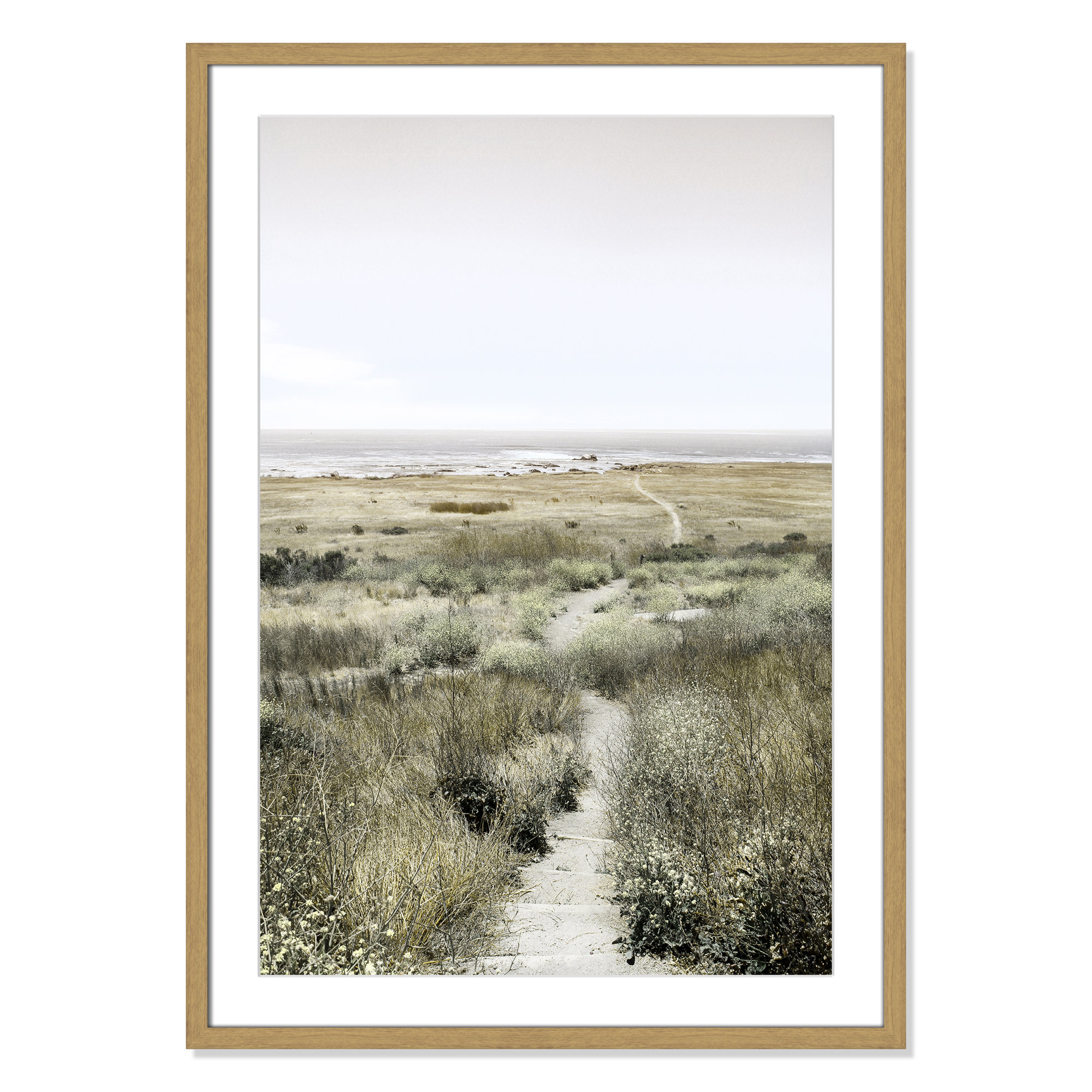 Footpath to Paradise by Danita Delimont - Picture Frame Photograph, Natural Wood Grain, 25.5 W x 35.5 H x 0.75 D