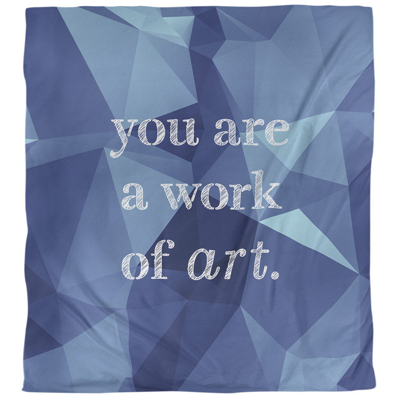 Housse de couette à la fois work of art quot, Housse de couette pour grand lit, Saphir