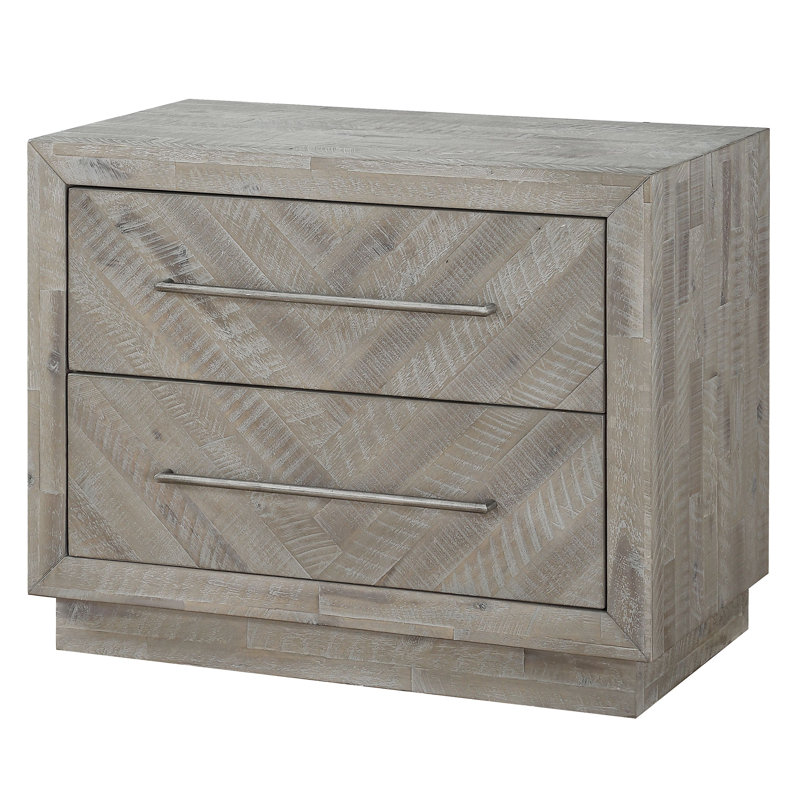 76.2cm W Solid Wood Bedside Table