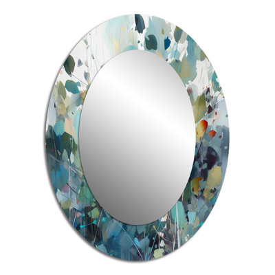 Miroir mural vert Green Leaf Foliage III
