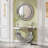 Crystal Crush Diamond Sparkly round Silver Mirror for Wall Decoration