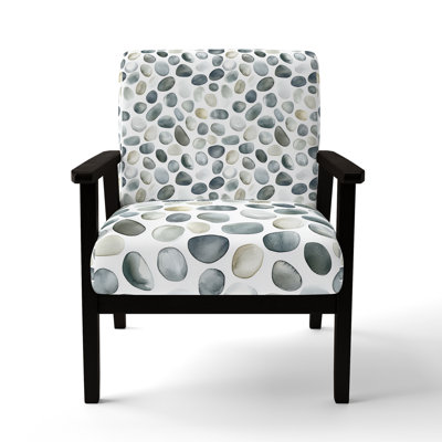 Chaise d'appoint Coastal - Fauteuil gris caillou gris pierre