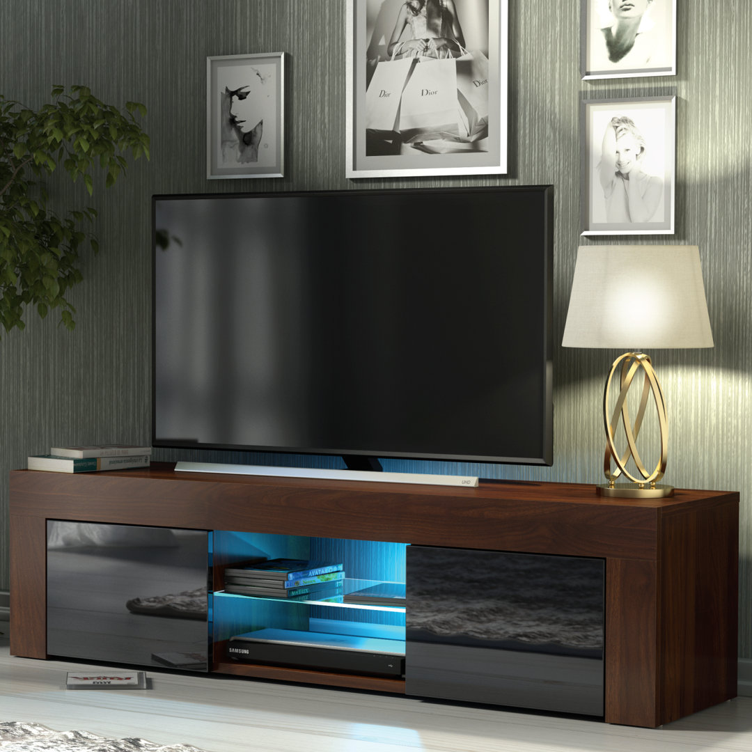 Tv Unit 130cm Sideboard Cabinet Cupboard Tv Stand Living Room High Gloss Doors