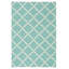 Tapis géométrique intérieur / extérieur bleu turquoise-22807889
