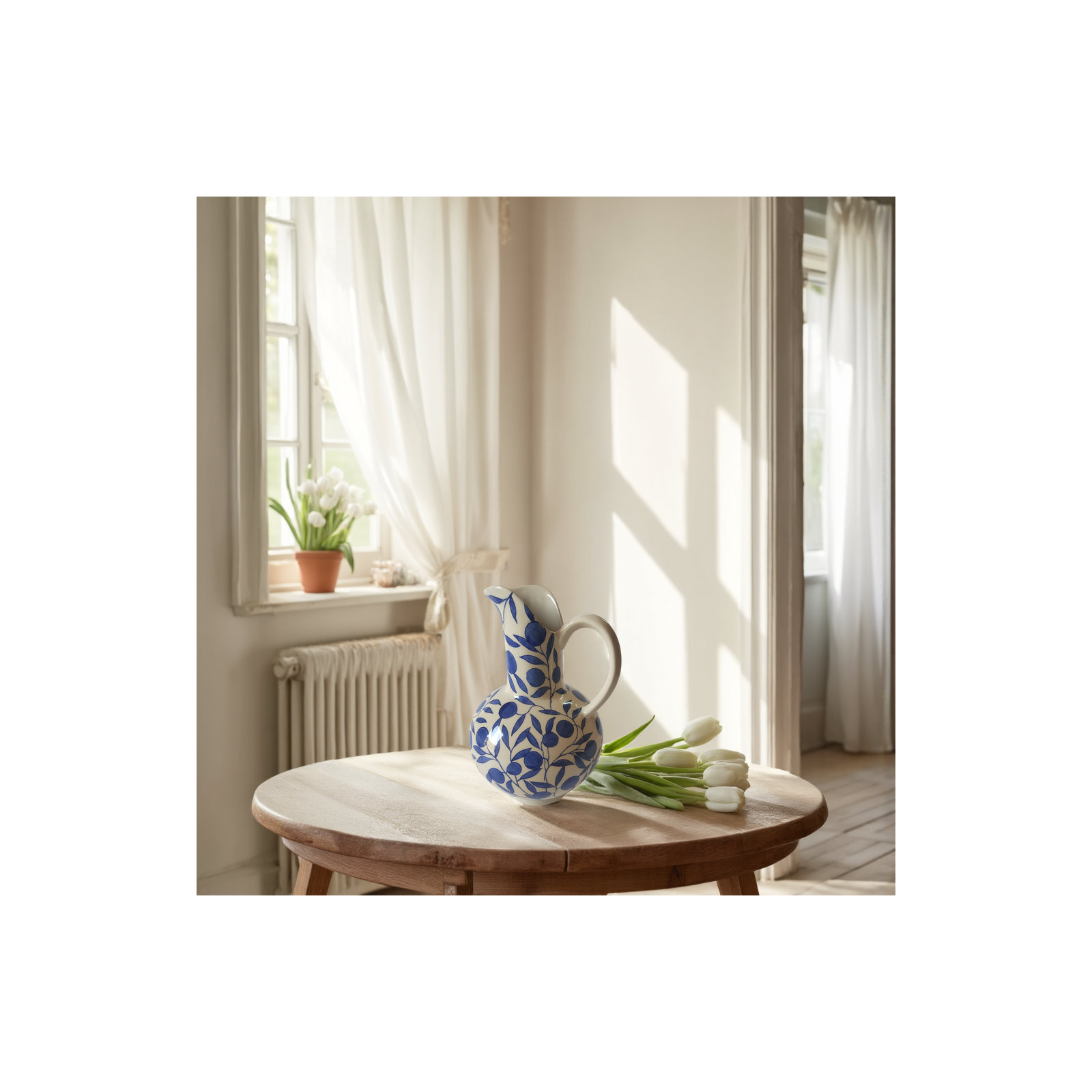 Clara Pitcher, Blue/White