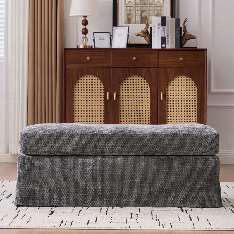 Banc rembourré Modern, Charcoal