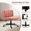 Chaises de bureau modernes et confortables, tissu rose foncé à hauteur réglable pour le travail à domicile