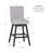 Cyrus Swivel Upholstered Stool-1089046701-1089046700