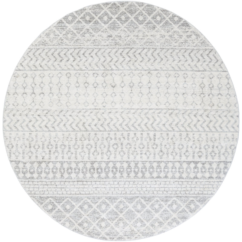 Warkentin Geometric Indoor Rug, Round 7'10"