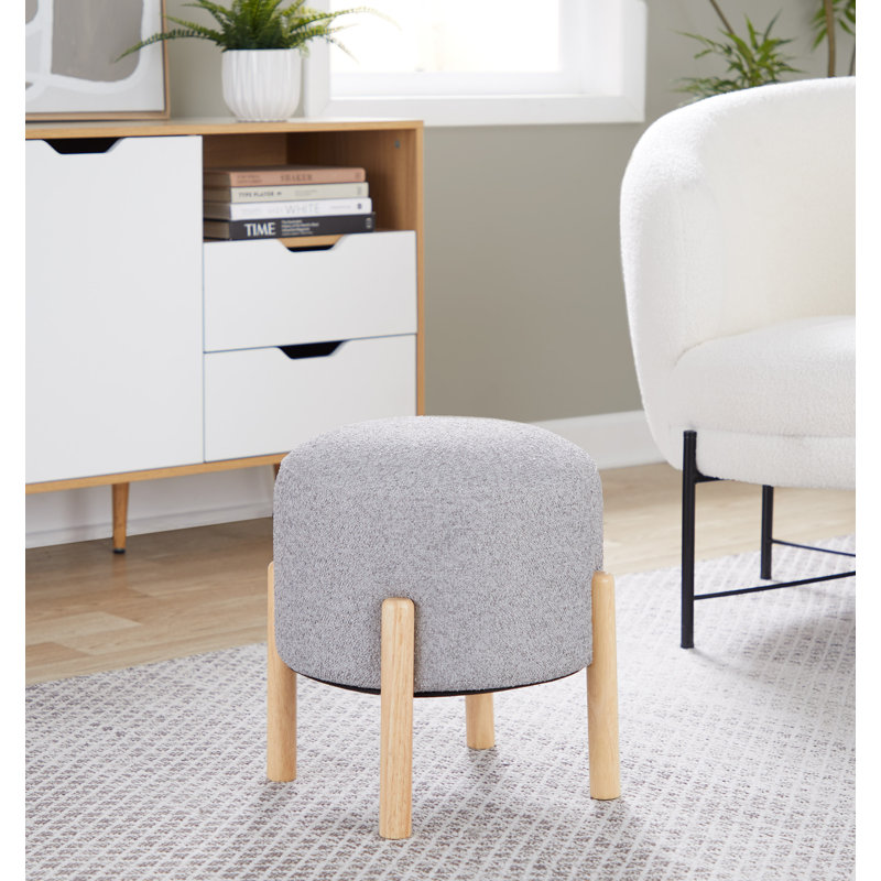 Aldarondo Terry Ottoman, Light Gray
