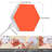 Touch Sensitive RGB Hexagon Wall Lights DIY Geometric LED Wall Panels with Remote Control
