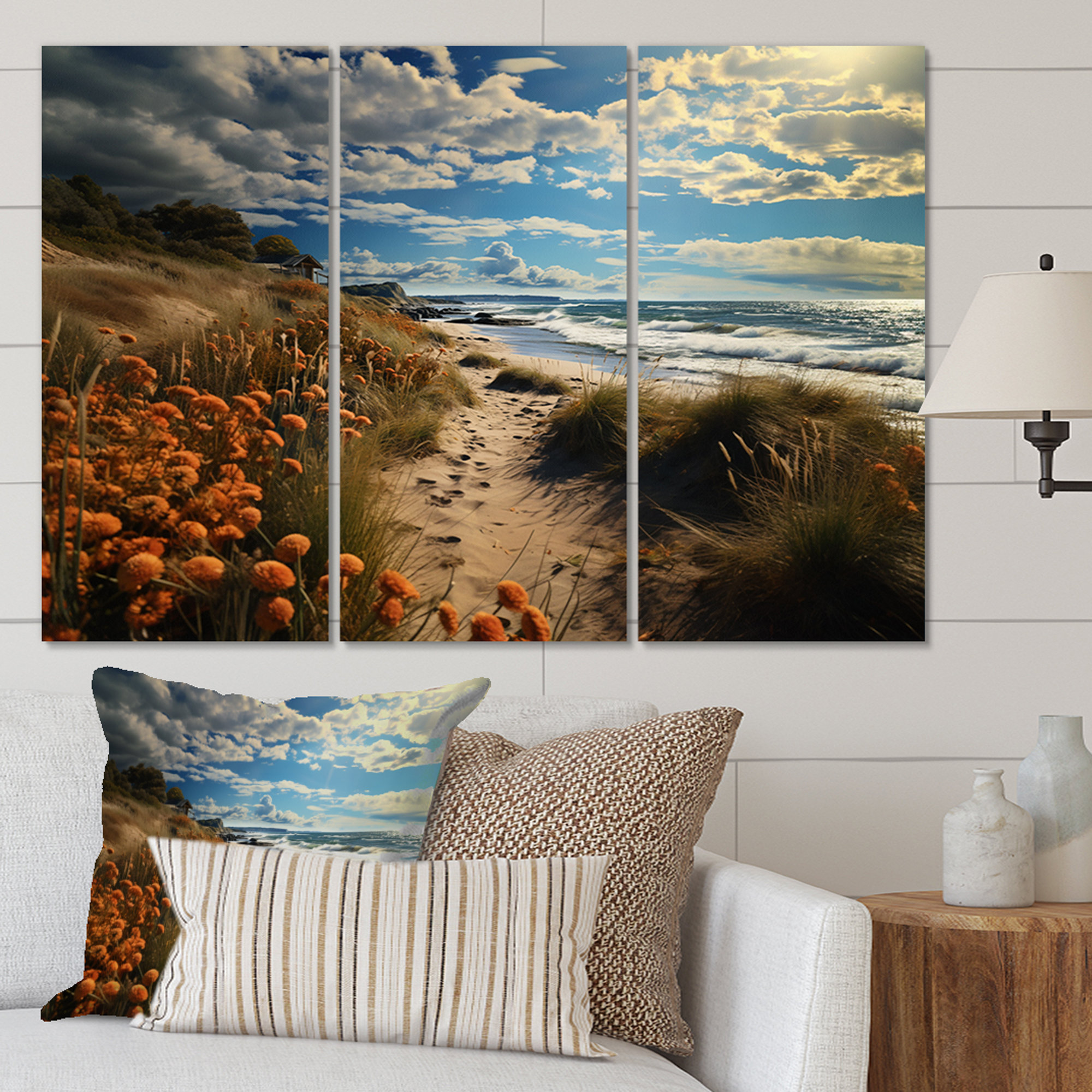 Highland Dunes Stunning Coastal Landscape III - Coastal Canvas Wall Art ...