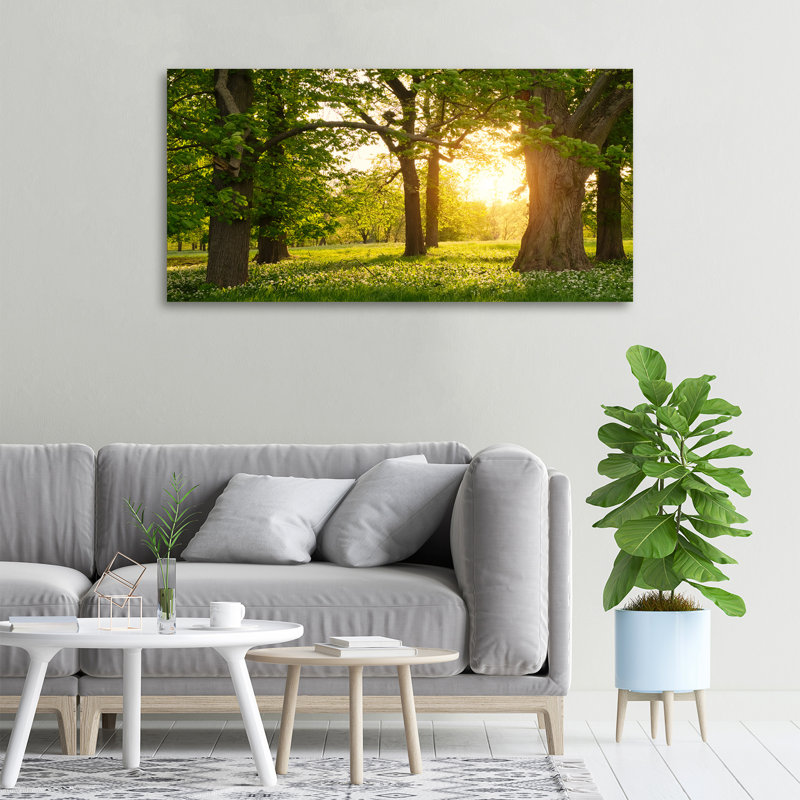 Trees In The Park - Print, Canvas, 50cm H x 100cm W x 2cm D